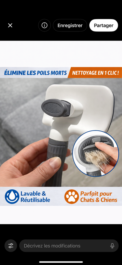 Peigne de Toilettage Haute Précision